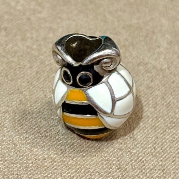 Large Bumblebee Charm Brighton Enamel Bead Bee Spacer - Picture 5 of 15